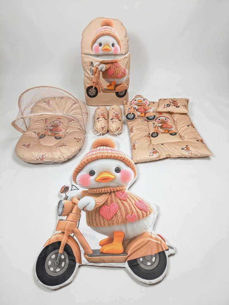 Little Penguin Rider Baby Bedding Set (8 Pieces)
