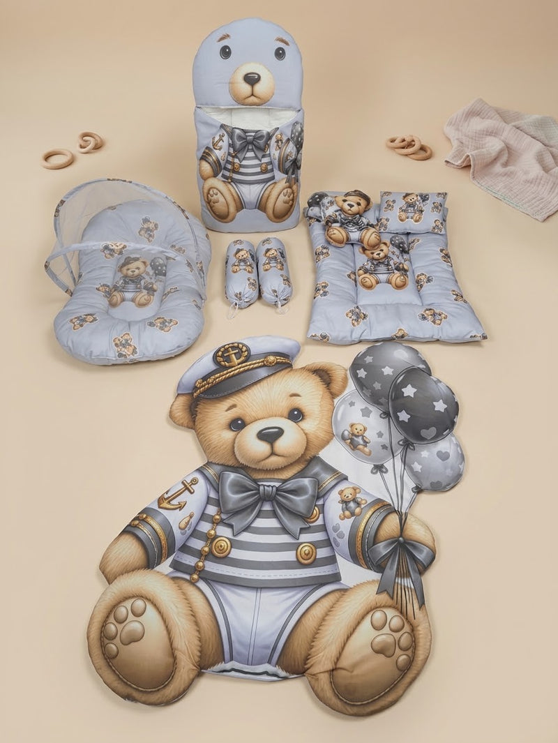Little Captain Bear Baby Bedding Set (8 Pieces)
