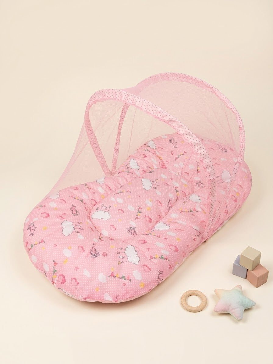 Cloud Rust Pink Baby Bedding Set (8 Pieces)