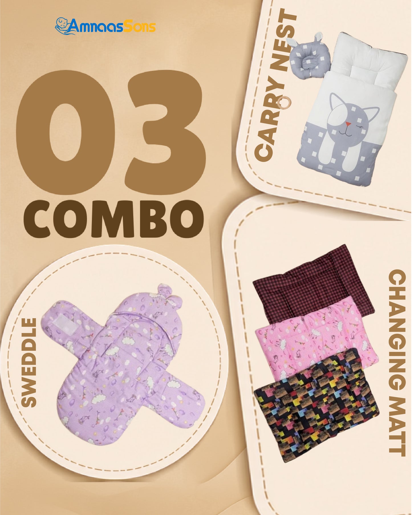 Soft Baby Comfort Kit 3 in 1