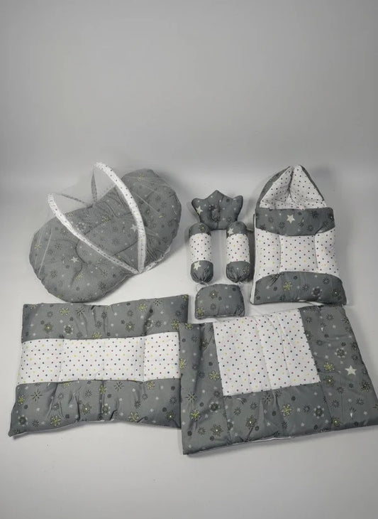 Premium Star Gray Baby Bed