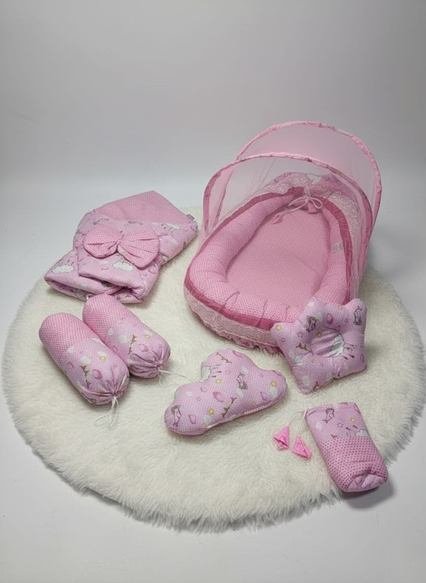 Sweet Bow Newborn Nest Set – 8 Pcs