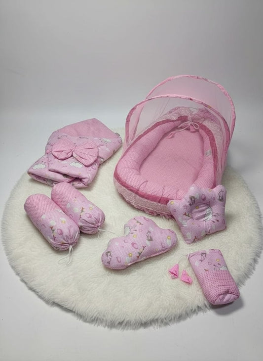 Sweet Bow Newborn Nest Set – 8 Pcs