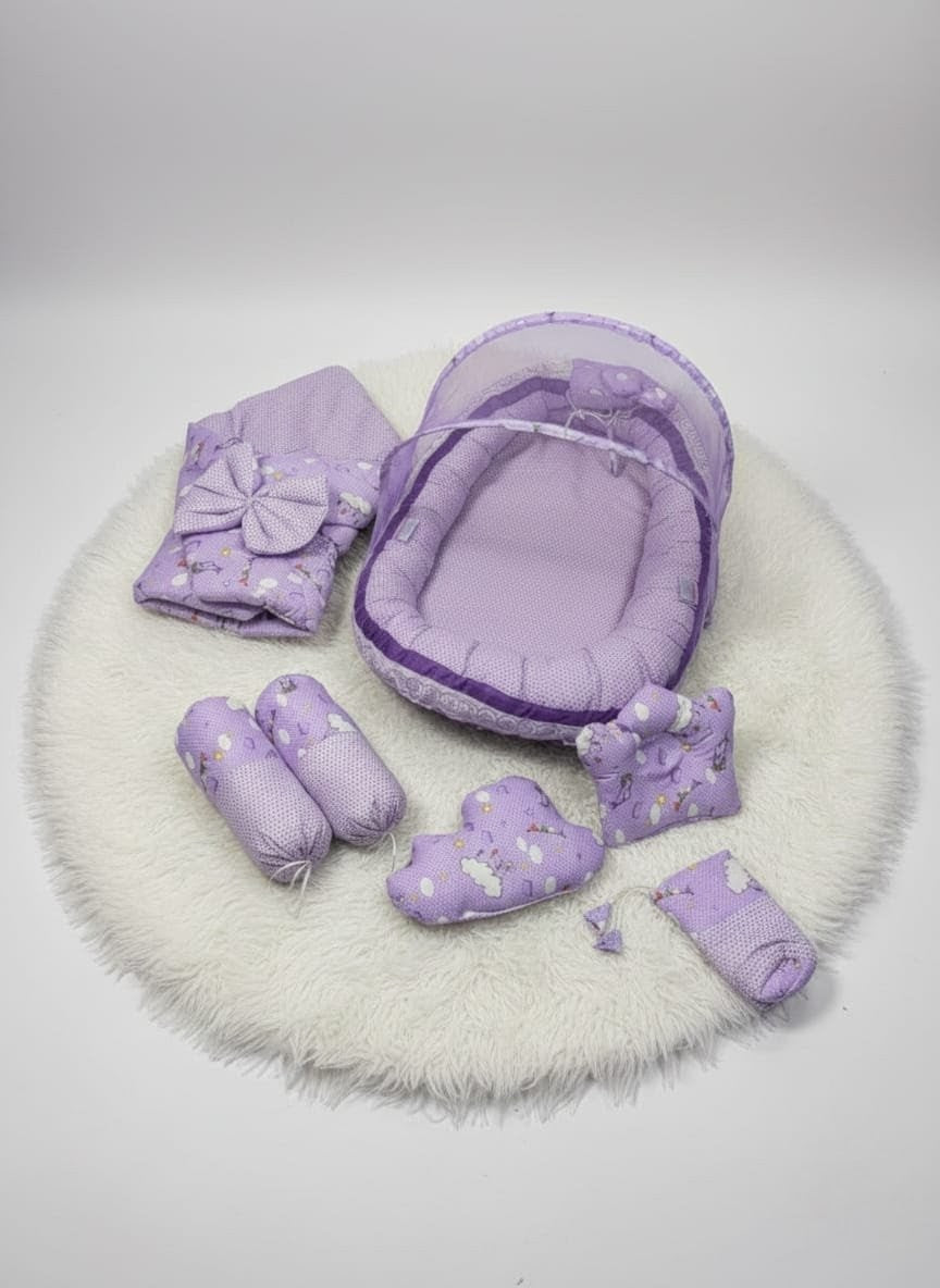 Sweet Bow Newborn Nest Set – 8 Pcs