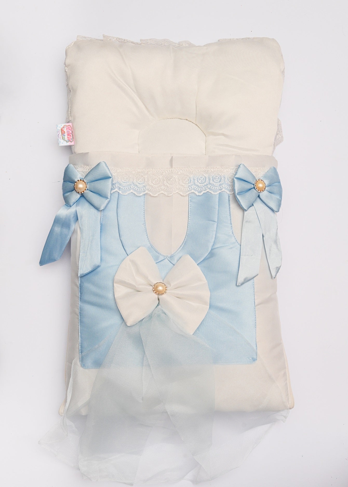 Soft Baby Carry Nest with Bow Design