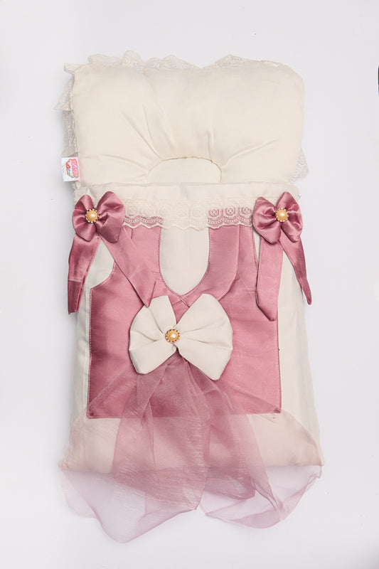 Soft Baby Carry Nest with Bow Design