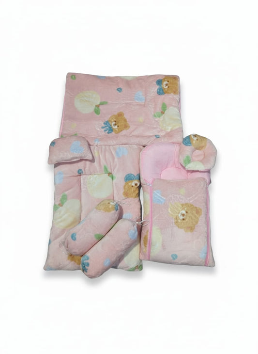 SnuggleNest Velvet Baby Set – 7 Pieces
